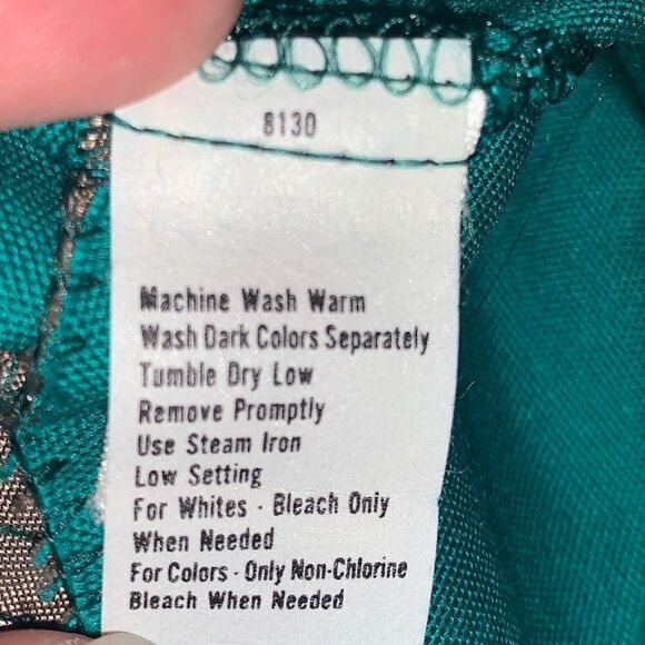 Vintage 70’s ILGWU Green Button Down Skirt With Belt Size Small - Picture 16 of 16